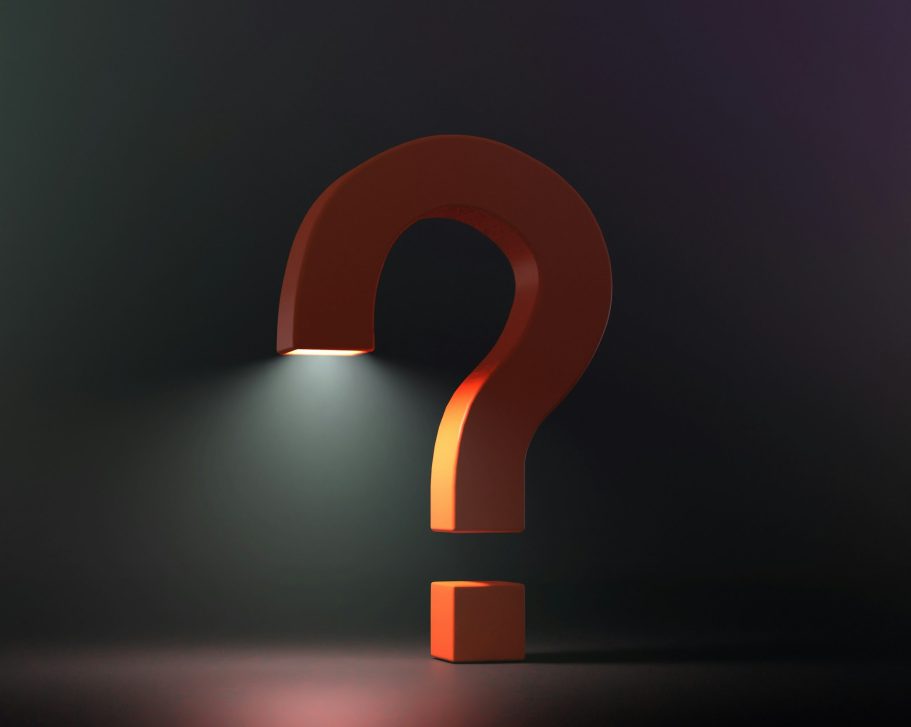 FAQ FAQ zu häufigen Fragen zum Fotoshooting in Mönchengladbach, Ein Fragezeichen das wie eine Taschenlampe leuchtet